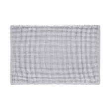 Alfombra baño algodón Noa Gris Plata 45x70 cm