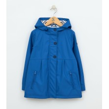 Chubasquero impermeable niña botones ancla azul mar hd Batela