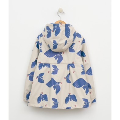 Chubasquero Impermeable Niña Pájaros Batela con Borreguito