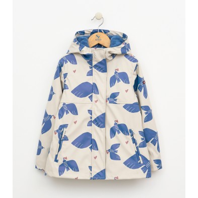 Chubasquero impermeable niña estampado pájaros Batela