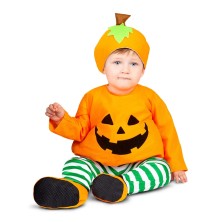Disfraz Halloween Calabaza con medias rayas 12-24 meses