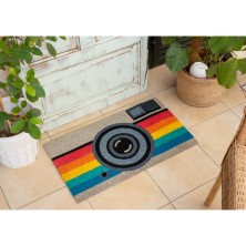 Felpudo original forma Cámara Retro