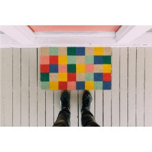 felpudos alegres para la entrada de casa