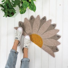 felpudos originales con forma de flor