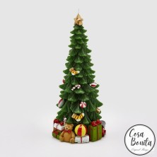 Vela navideña con forma árbol de Navidad 28h cm