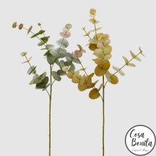 Rama de eucalipto hojas verdosas 87cm