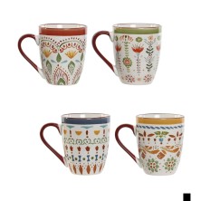 Mug taza porcelana estampado Mandala 4 modelos 320ml