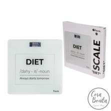 Bascula baño cristal blanca Diet