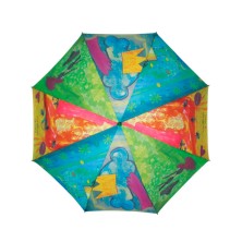 Paraguas Largo Mujer Manual estampado Collage Anna Llenas
