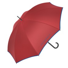 Paraguas Benetton Automático rojo ribete azul