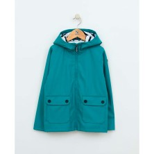 Chubasquero marinero impermeable niño forro algodón Batela verde